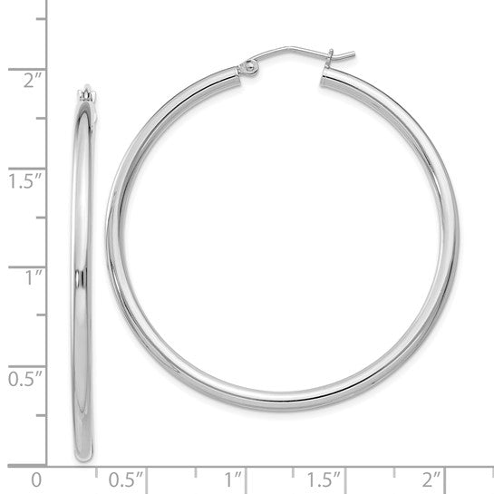 Sterling Silver Round Hoop Earrings