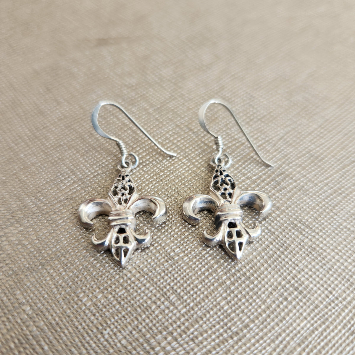 SS Fleur De Lis Earings