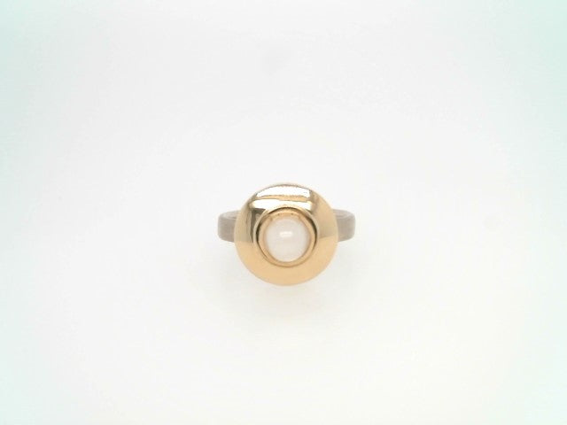 Sterling Silver & 18 Karat Yellow Gold "Soulmate" Moonstone Ring