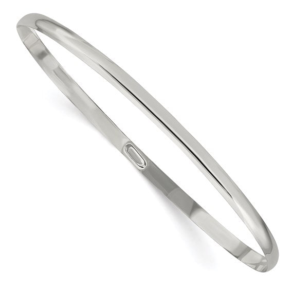 Sterling Silver 3 Mm Polished Bangle Bracelet
