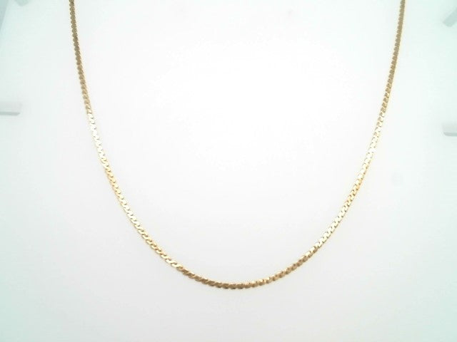 14 Karat Yellow Gold 1 Mm Flat "S" Link Chain 16"