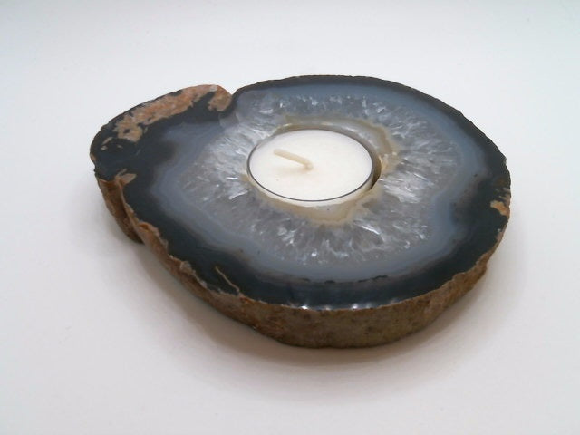 Agate Slab Candle Holder_Natural