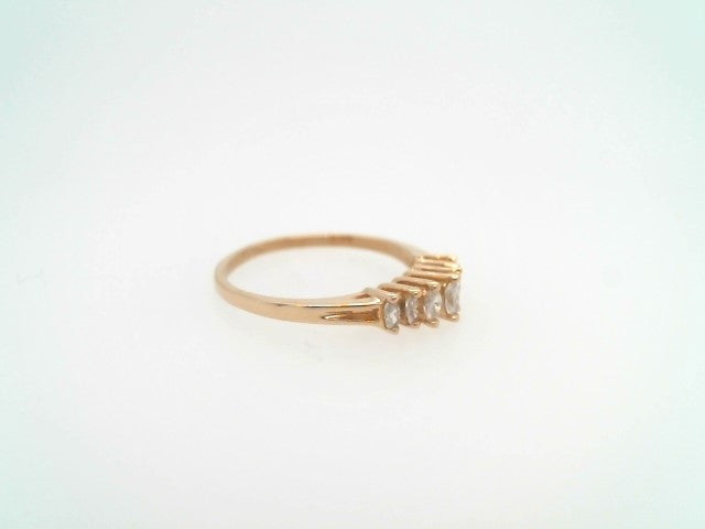 Vintage 14 Karat Yellow Gold 7 Marquise Diamond Band Ring