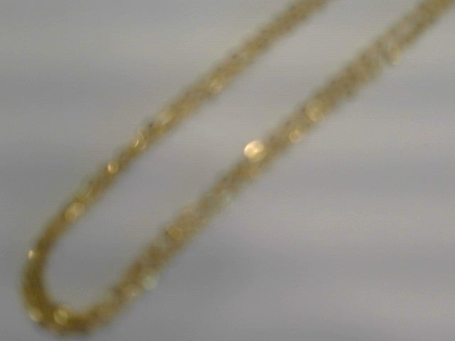 14k Yellow Gold Fancy Triple Strand Cable Chain Necklace with Spring R
