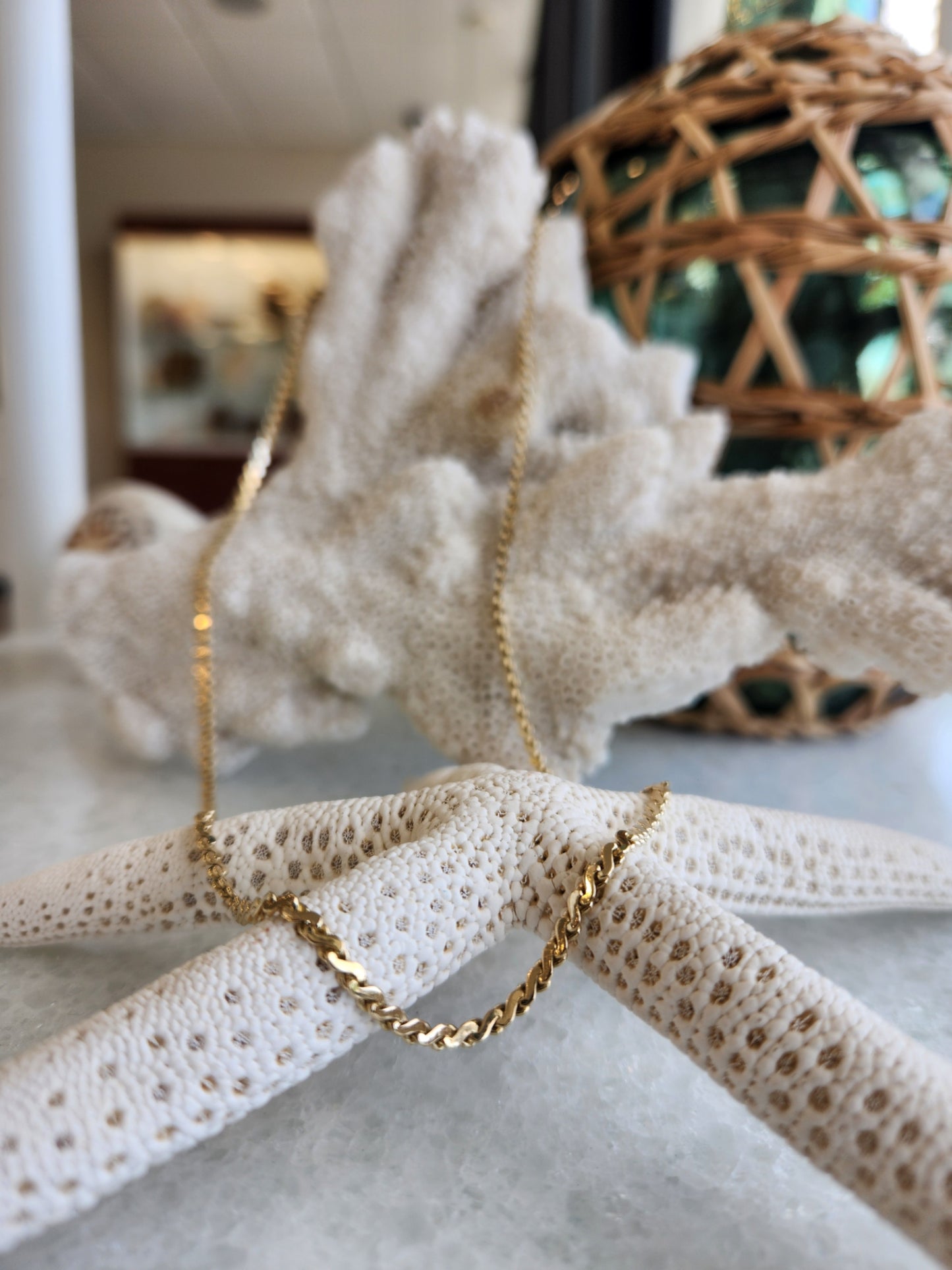 14 Karat Yellow Gold 2.5 Mm S-Shaped Fancy Link Chain With Spring Ring Clasp, 9"