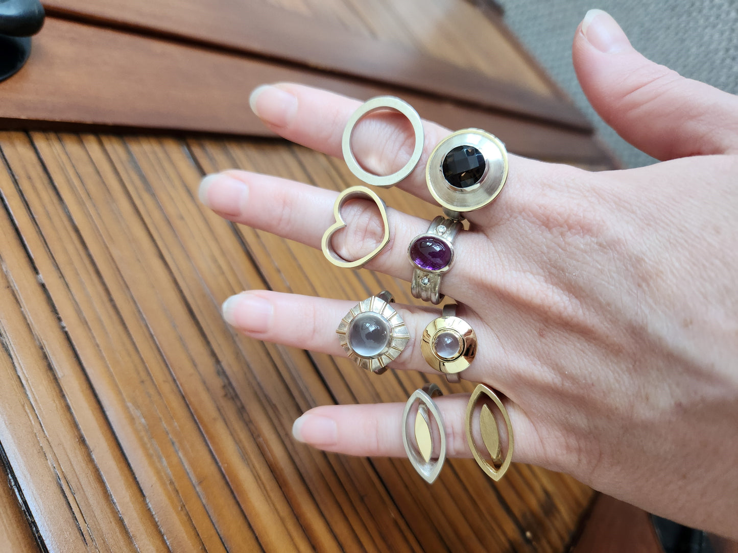 Sterling Silver "You Complete Me" Open Circle Ring