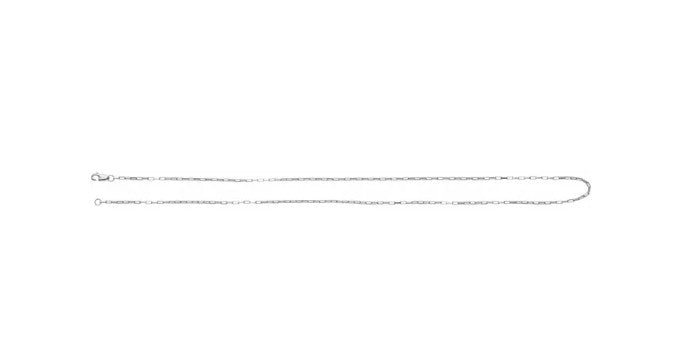 Sterling Silver 1.2Mm Elongated Box 18" Chain