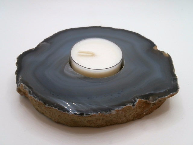 Agate Slab Candle Holder_Natural