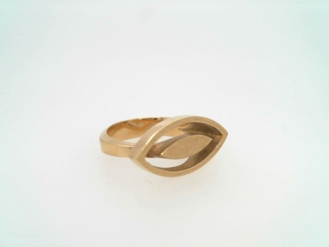 18 Karat Yellow Gold "My Eye On You" Ring With Brushed Satin Finish
F