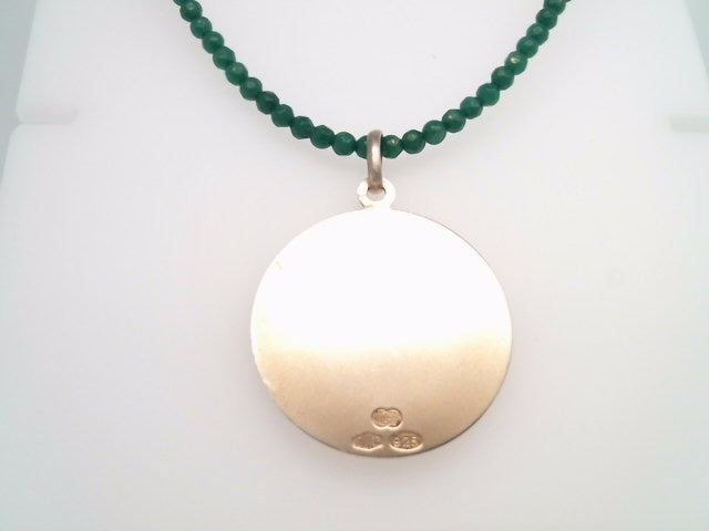 Vintage Sterling Silver Disc With 3D Sagittarius Zodiac Charm