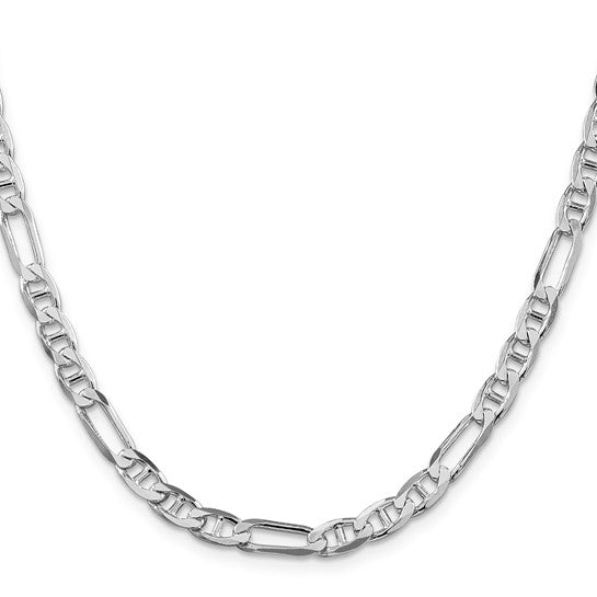 Sterling Silver 5.5 Mm Figaro Anchor Chain 22"