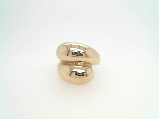 Vintage 14 Karat Yellow Gold Sculptured Bypass Ring