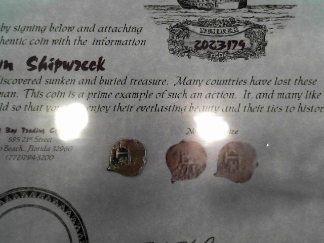 Unknown Shipwreck 1/2 Reale; Philip V, 1.08 grams, Limai, Assayer ? Gr