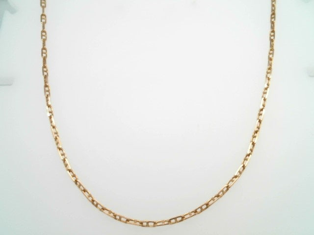 14 Karat Yellow Gold 2 Mm Mariner's Link Chain, 16"