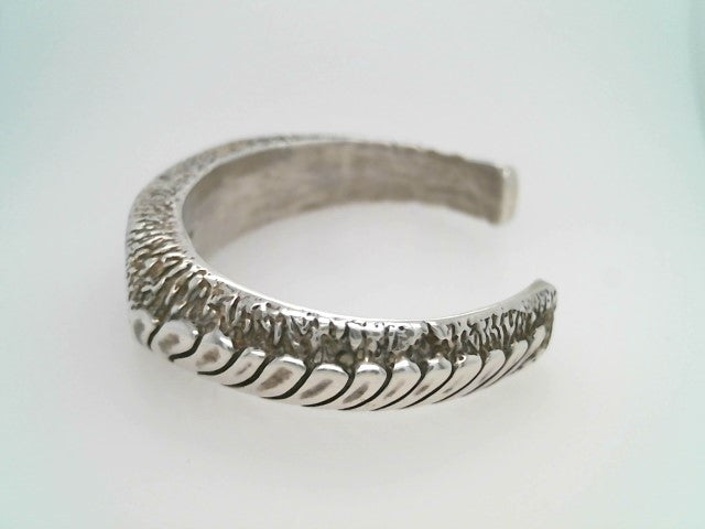 Vintage Handmade Navajo Sterling Silver Multi Gem Inlay Cuff Bracelet