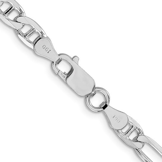 Sterling Silver 5.5 Mm Figaro Anchor Chain 22"