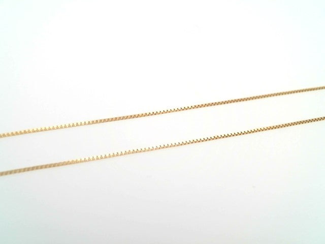 14 Karat Yellow Gold .7 Mm Box Chain, 18.5"