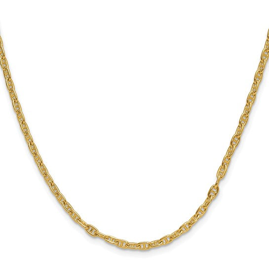 14 Karat Yellow Gold 3 Mm Mariner's Link Chain 20"