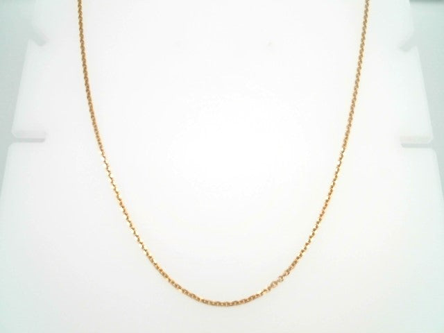 14 Karat Yellow Gold 1.4 Mm Diamond Cut Cable Chain, 18"