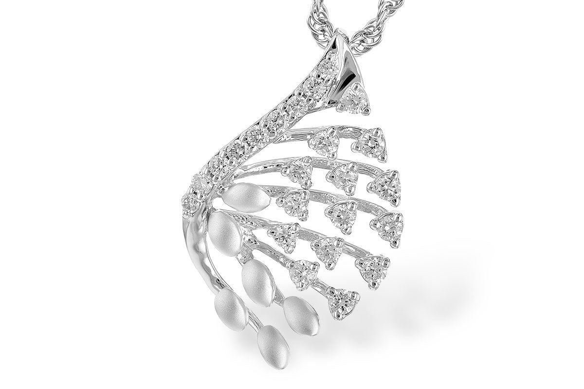 **Online Clearance** 14 Karat White Gold "Angel Collection" Diamond Necklace