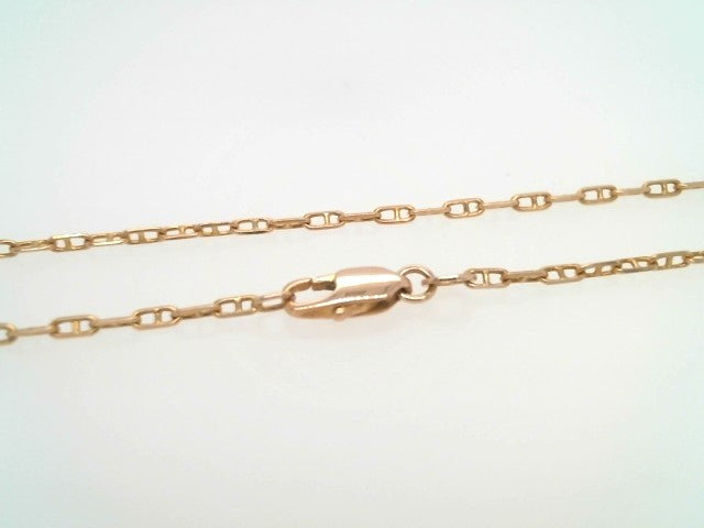 14 Karat Yellow Gold 2 Mm Mariner's Link Chain, 16"