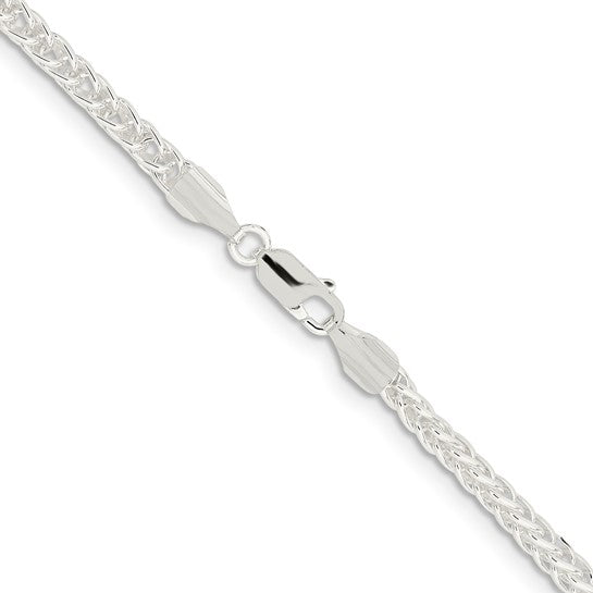Sterling Silver 3Mm Square Spiga Chain 18 Inches