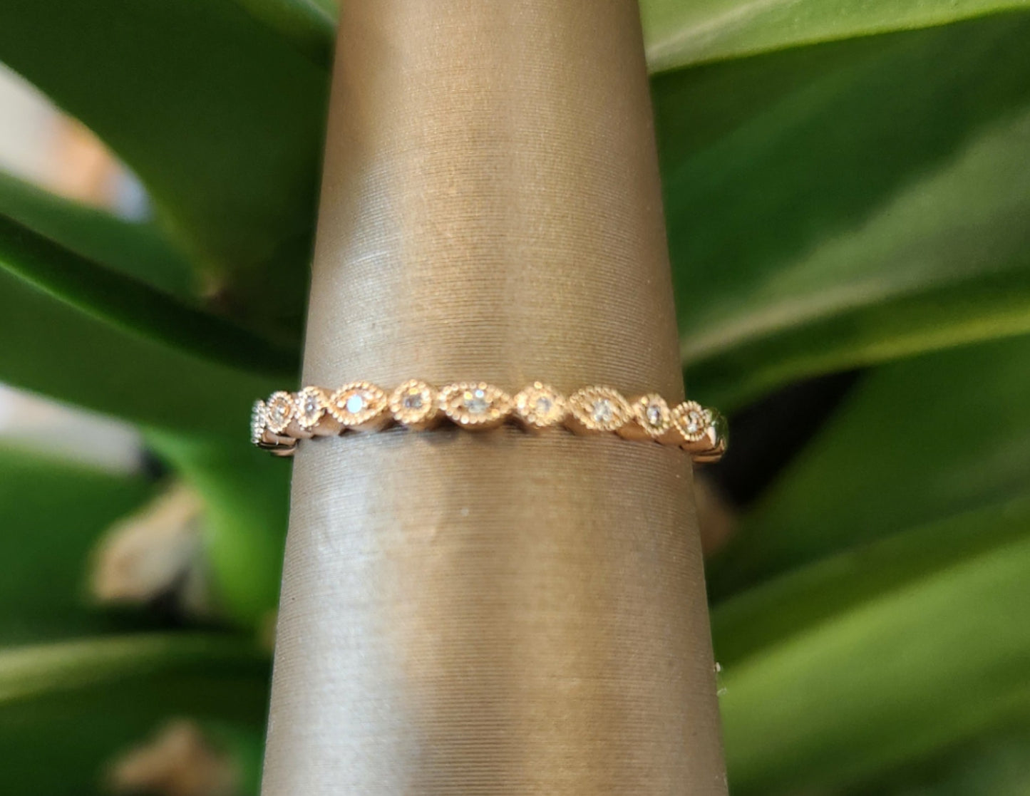Online Special * 14K Rose Gold Diamond Band