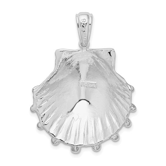 Sterling Silver Lion's Paw Shell Pendant