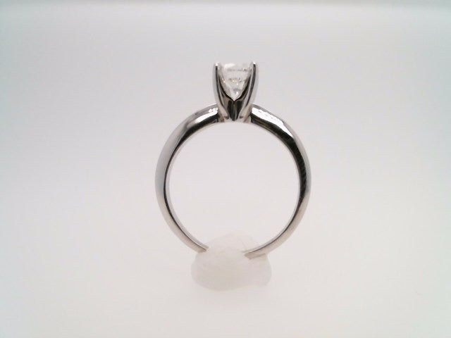 Platinum 4 Prong Set .72 Carat Round Brilliant Diamond Solitaire Engagement Ring