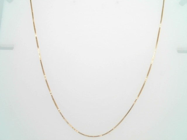 14 Karat Yellow Gold .5 Mm Box Chain, 18"