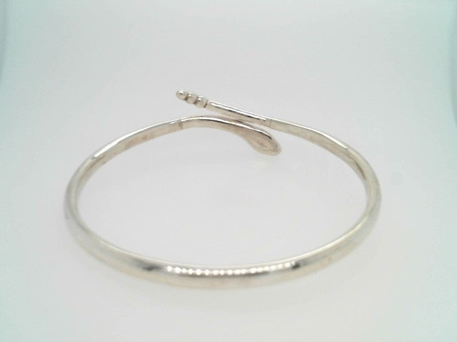 Vintage Sterling Silver Snake Bangle Bracelet, Signed Elsa Peretti For Tiffany & Co