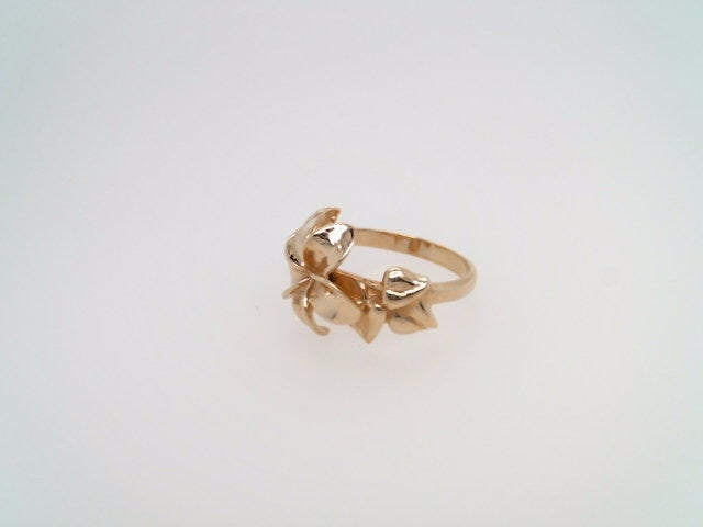 Vintage14 Karat Yellow Gold Plumeria Ring