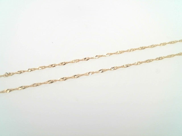 Vintage 14 Karat Yellow & White Gold Crucifix Necklace, 16"