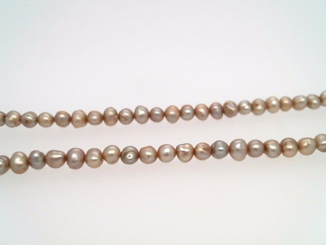 Handmade Sterling Silver Freshwater Pearl Necklace With Spanish Coin Dated 1963, 18"