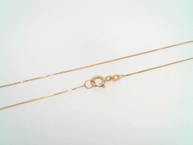 14 Karat Yellow Gold .5 Mm Box Chain, 18"
