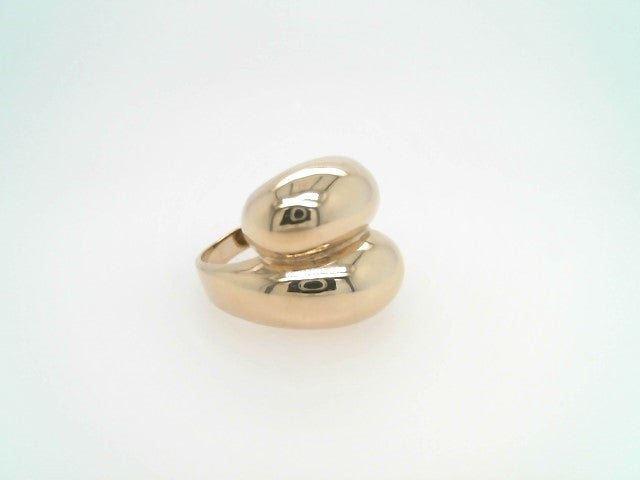 Vintage 14 Karat Yellow Gold Sculptured Bypass Ring