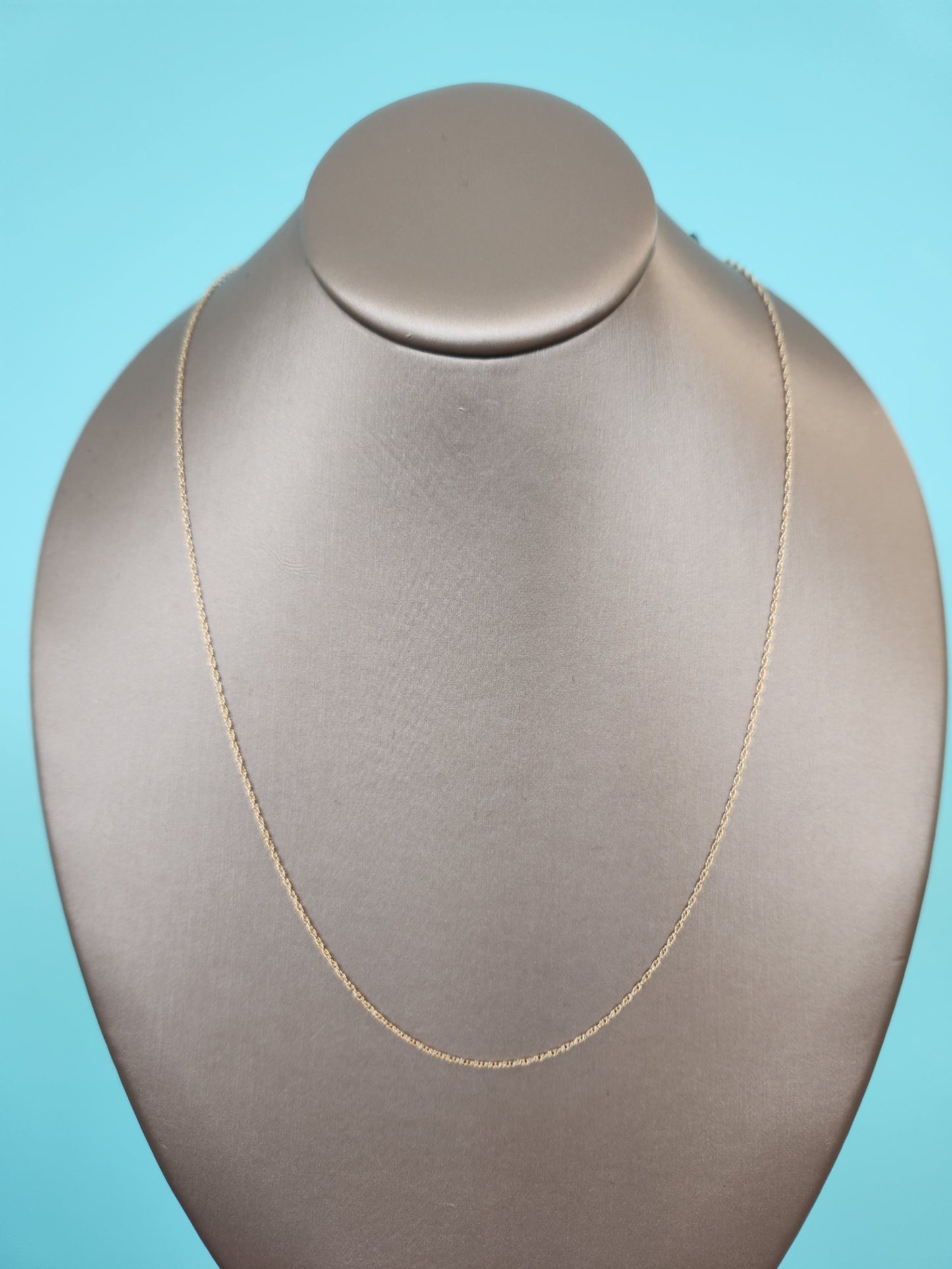14 Karat Yellow Gold 1 Mm Rope Chain, 24"