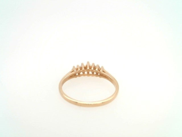 Vintage 14 Karat Yellow Gold 7 Marquise Diamond Band Ring