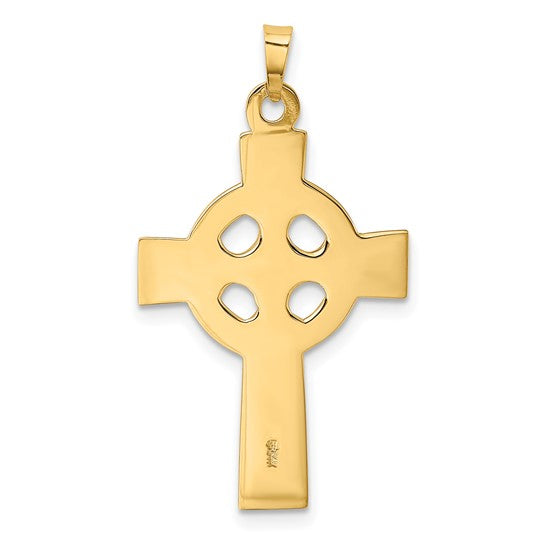 14 Karat Yellow Gold Celtic Cross