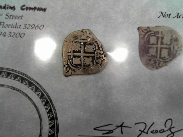Unknown Shipwreck 1 Reale; Philip IV, 2.16 grams, Potosi, Assayer E Gr