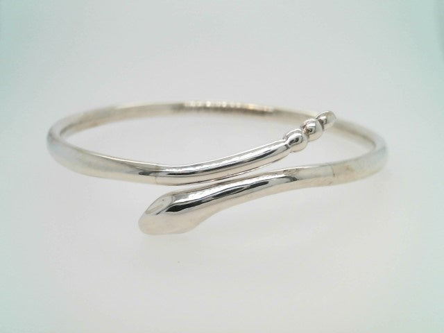 Vintage Sterling Silver Snake Bangle Bracelet, Signed Elsa Peretti For Tiffany & Co