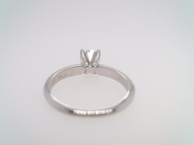 Platinum 4 Prong Set .72 Carat Round Brilliant Diamond Solitaire Engagement Ring