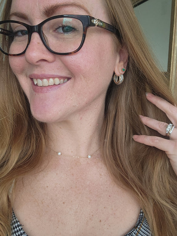 Vintage Sterling Silver Rope Design Medium Hoops With 14 Karat Yellow Gold Edge