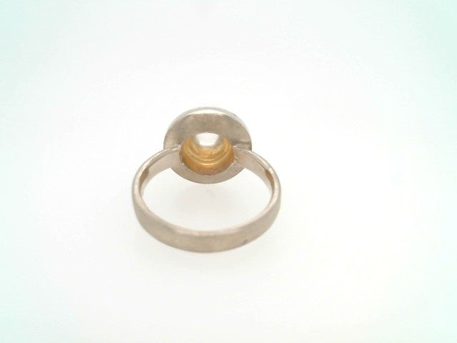 Sterling Silver & 18 Karat Yellow Gold "Soulmate" Moonstone Ring