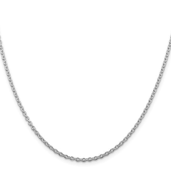 Sterling Silver 2.25 Mm Cable Chain 18"