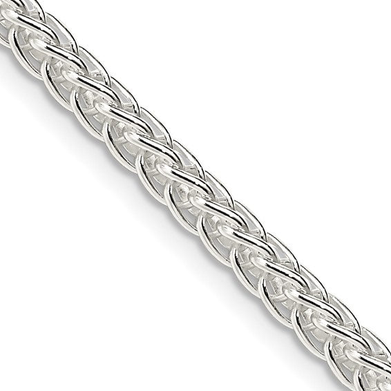 Sterling Silver 3Mm Square Spiga Chain 18 Inches