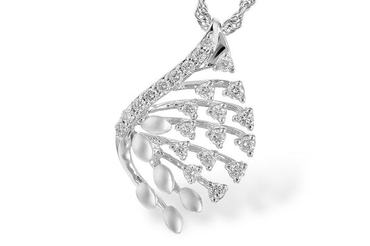 **Online Clearance** 14 Karat White Gold "Angel Collection" Diamond Necklace
