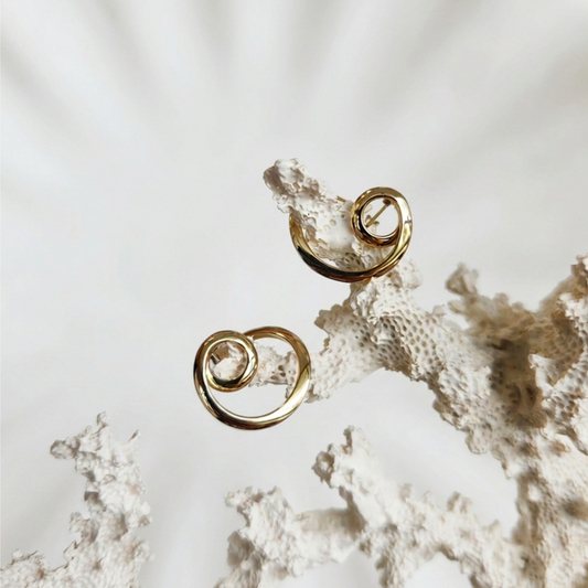 14 Karat Yellow Gold Polished Circle Earrings