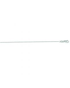 14 Karat White Gold 20" 1.1Mm Cable Chain