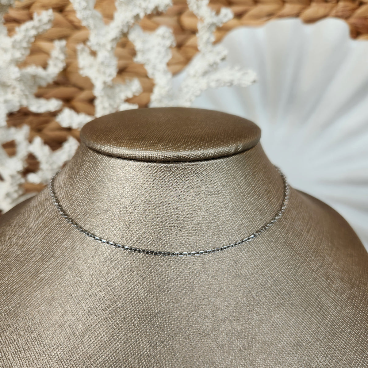 14 Karat White Gold 1.9Mm Cable Chain Length 16"